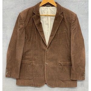 Consensus Sportswear Blazer Mens Size X-Large Brown Corduroy Two Button Notch